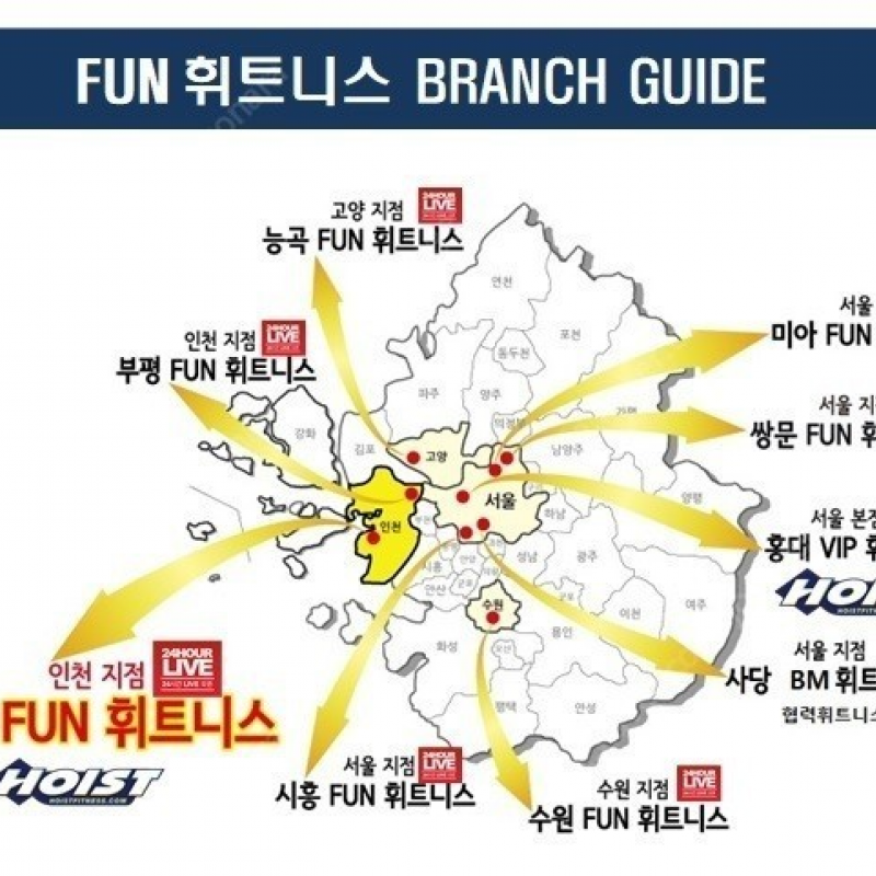 펀 휘트니스 학익점(헬스, GX, 운동복 및 수건) - 쿨거래시 17만 3천원