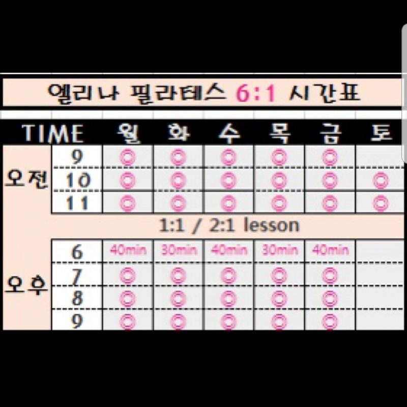 [급처] (1.7->1) 엘리나 기구 필라테스 일산 마두점