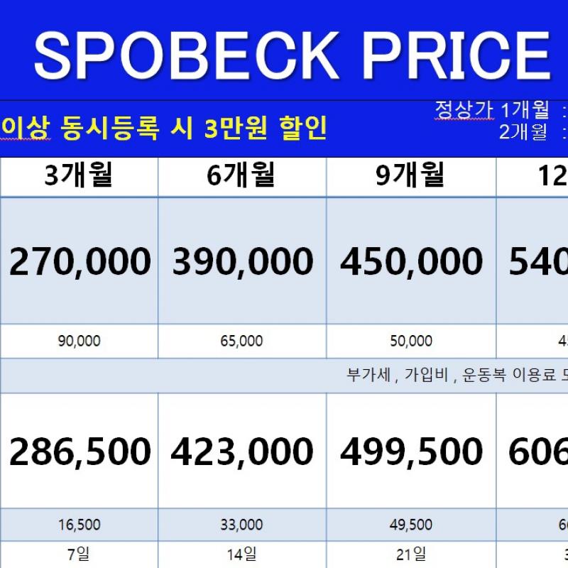 <스포벡 숙대점> 개인 PT 12회 양도합니다